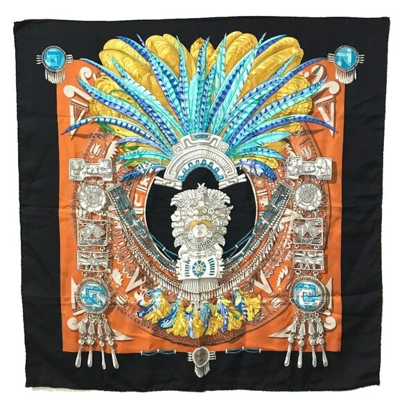 HERMES Black Scarf - Picture 1 of 13